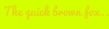 Image with Font Color E5D511 and Background Color D4FF00